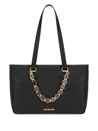 Love Moschino Borsa a spalla con catena - Nero