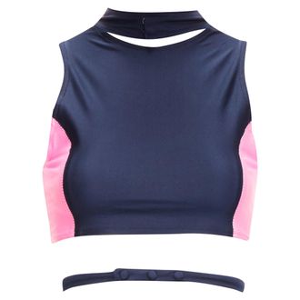 AMBUSH Ambush Panelled Logo Back Waist Tie Cropped Sports Top
