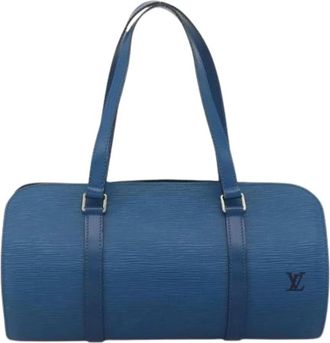 Louis Vuitton Pre-owned Handbags, female, Blue, Size: ONE SIZE Pre-owned Soufflot Handbag