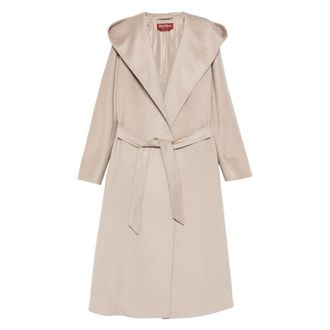 Max Mara Hooded Belted Coat