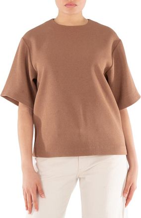 Anine Bing Ladies Brown Maddie Crepe Blouse, Size X-Small