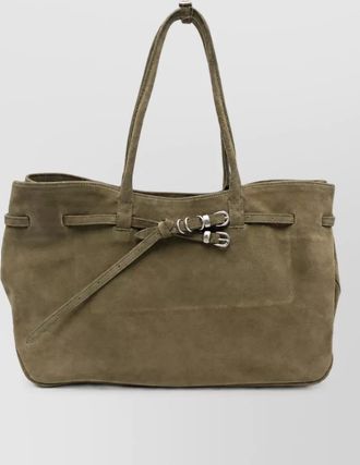 Marge Sherwood suede leather bucket bag