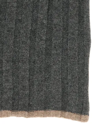 Brunello Cucinelli Pure Cashmere Scarf - Gray