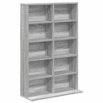 vidaXL Cabinet Para Cds Sonoma Gris 65 X 23,5 X 97,5 Cm Vidaxl