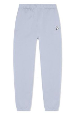 Dalix Heartly Ghost Midweight Relaxed Fleece Track Pants in Powder at Nordstrom, Size Xx-Large