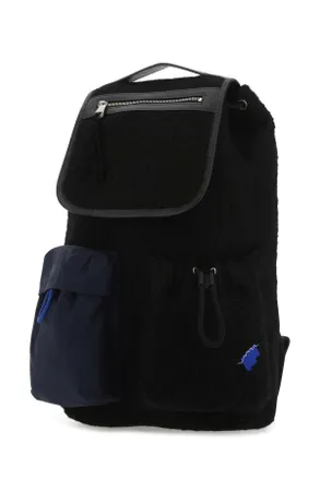 Ader Error Mens Black Boucle Backpack Zaini