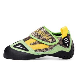 Generic Mens Rock Climbing Shoe for Sport Bouldering - Stylish Anti-Slip Durable Climbing Training Shoes for Men Women (Green,7.5)