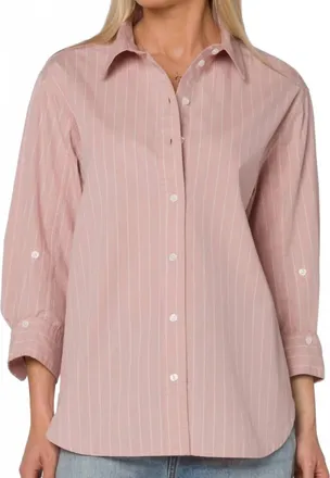 Velvet Heart Suri Stripe Shirt In Mauve