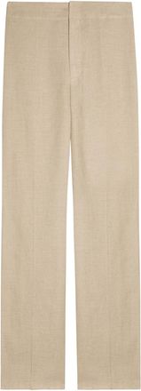 Tod's Straight-leg Linen Trousers - Beige - 42 (UK10 / S)