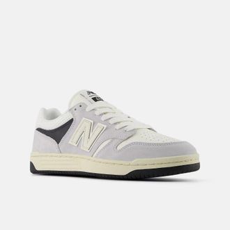 New Balance 480 BB480PEG Sneakers Men Gray White Leather Lifestyle Shoes SHOP162