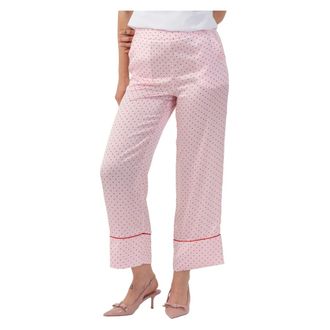 Kocca Wide Trousers, female, Pink, Size: XS Wide-legged Polka Dot Trousers