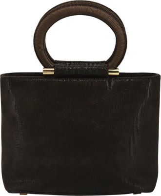 Celine Handbag Suede Brown Suede Handbag (Pre-Owned)