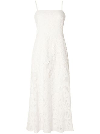 Temperley London Abito midi Guinevere - Bianco