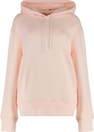 Autry Logo Detail Katoen Terry Hoodie - Dames - Hoodies - Roze - S - Katoen - Hoodies & sweatvesten