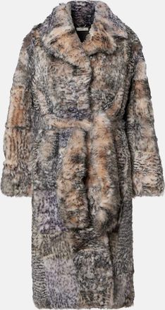Jacques Wei Shearling wrap coat
