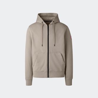 Canada Goose Huron Full Zip Hoodie (Men, Limestone, XXL)
