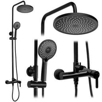Rea Juego De Ducha Rea Ontario Black