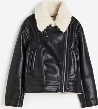 H&M Fliegerjacke - Schwarz