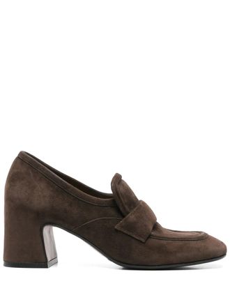 Mara Bini 60mm Rubino loafers - women - Calf Leather/Rubber/Calf Suede/Calf Leather - 39.5 - Brown