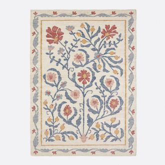 La Redoute Interieurs Tapijt in jute met bloemenpatroon, Antonia