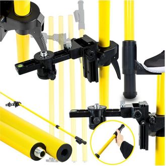 OEM Poste, Tr&iacute;pode Extensible Para L&aacute;ser, Nivel De Burbuja Telesc&oacute;pico, Adaptador De Bisel De 455 Cm