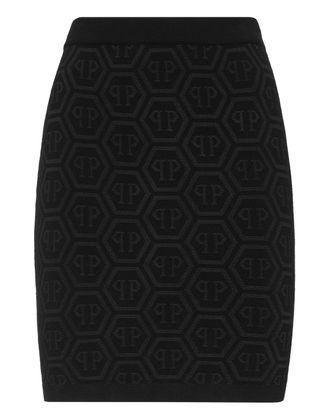 Philipp Plein Gebreide Minirok Monogram