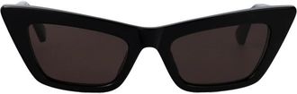 Bottega Veneta Cat Eye Zonnebril - Dames - Zonnebrillen - Zwart - 53 MM - Accessoires