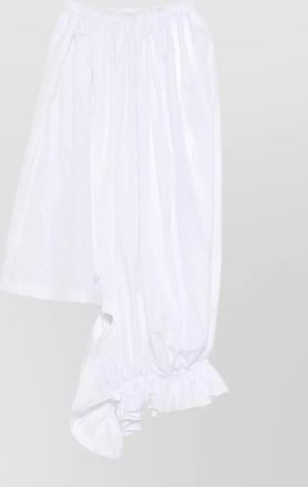 Comme Des Gar&ccedil;ons cotton skirt asymmetric hem ruffled design