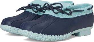 L.L.Bean Rubber Moc Womens Racing Boots Smoky Blue/Bright Navy/Smoky Blue : 6.5 B - Medium, Synthetic
