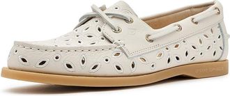 Sperry Top-Sider A/O Embossed Perf Womens Shoes Cream : 5.5 M (B), Leather