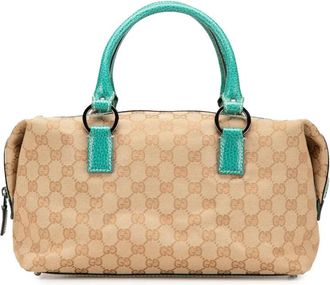 Gucci Borsa Boston in tela GG 2000-2015 - Marrone