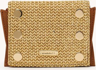 Hammitt Hammitt Allen Wallet Cocoa Raffia Gold