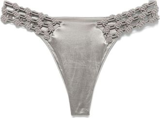 Isa Boulder Knotted-Straps Bikini Bottoms - Womens - Nylon/Elastane/Polyamide