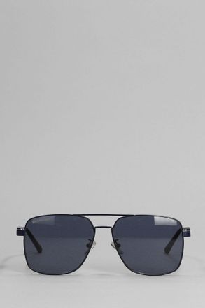 Balenciaga Occhiali Tag Navigator in lega metallica blu