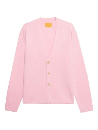Guest In Residence V-neck buttoned cardigan - Pink