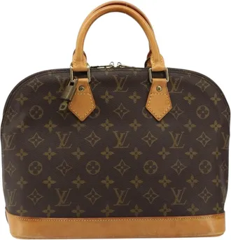 Louis Vuitton Alma Monogram Canvas Brown Canvas Handbag (Pre-Owned)