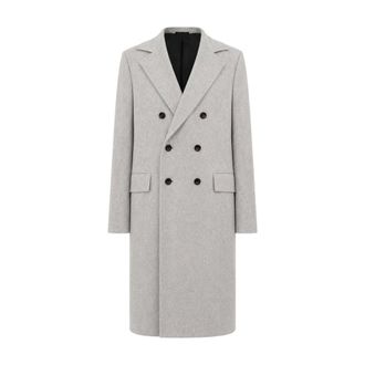 Kiton Heren, Mantels, Grijs, Maat: XL Leer