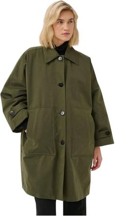 MY ESSENTIAL WARDROBE LyonMW OS Jacket - Dames - Jassen - Groen - Maat: Xs/S Katoen