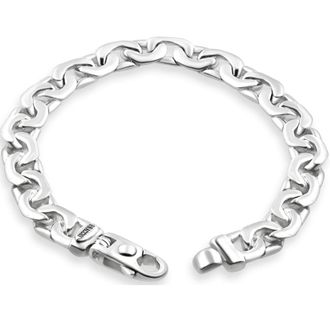 Pompeii3 Mens 14k Gold (43gram) or Platinum (67gram) 8.5mm Link Bracelet 8.5