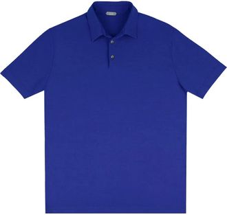 Zanone buttoned polo shirt - men - Cotton - 52 - Blue
