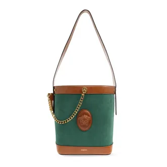 Versace Dames, Tassen, Groen, Maat: ONE Size Su&egrave;de