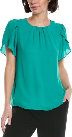 CeCe by Cynthia Steffe Cece Tulip Sleeve Shirred Neck Top