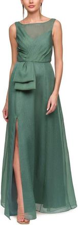 JS Collections Carey Organza Gown in Mallard at Nordstrom, Size 16