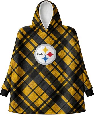 Pegasus Sports Pittsburgh Steelers Nfl Team Hooded Sherpa Blanket