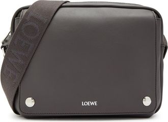Loewe Logo Leather Cross-body bag - Grey - One Size