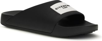 Givenchy Womens Rubber Slippers Black Sandal