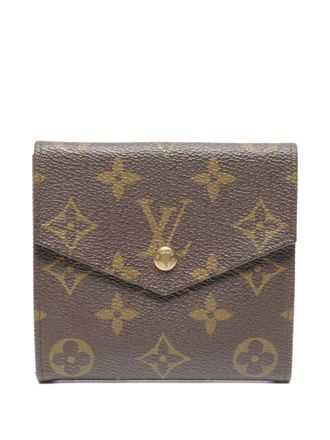 Louis Vuitton 2011 Monogram wallet - unisex - Canvas/Calf Leather - One Size - Brown