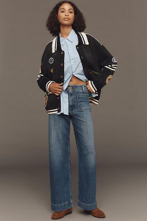 Maeve The Colette Full-Length Wide-Leg Jeans by Maeve