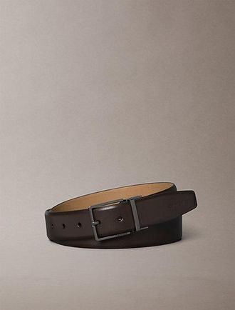 Calvin Klein Cintur&oacute;n De Piel Granulada