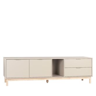 Klast Mueble Tv mdf lacado gris perla 180x54 cm